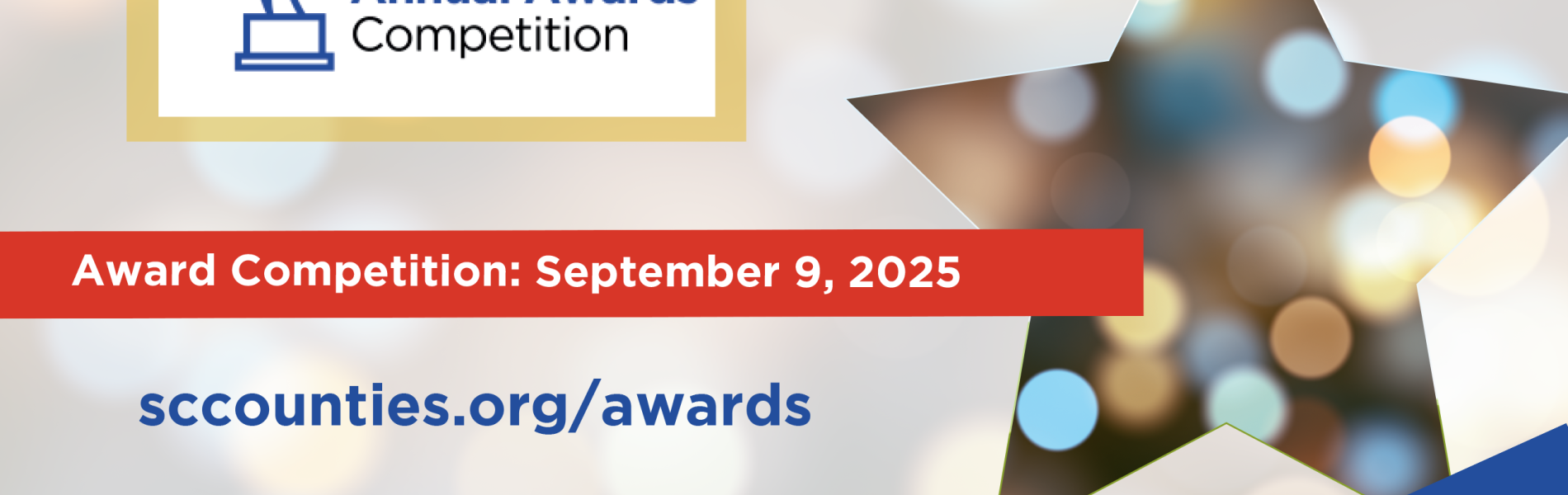 Award program logo on a blurred background with a start to the right