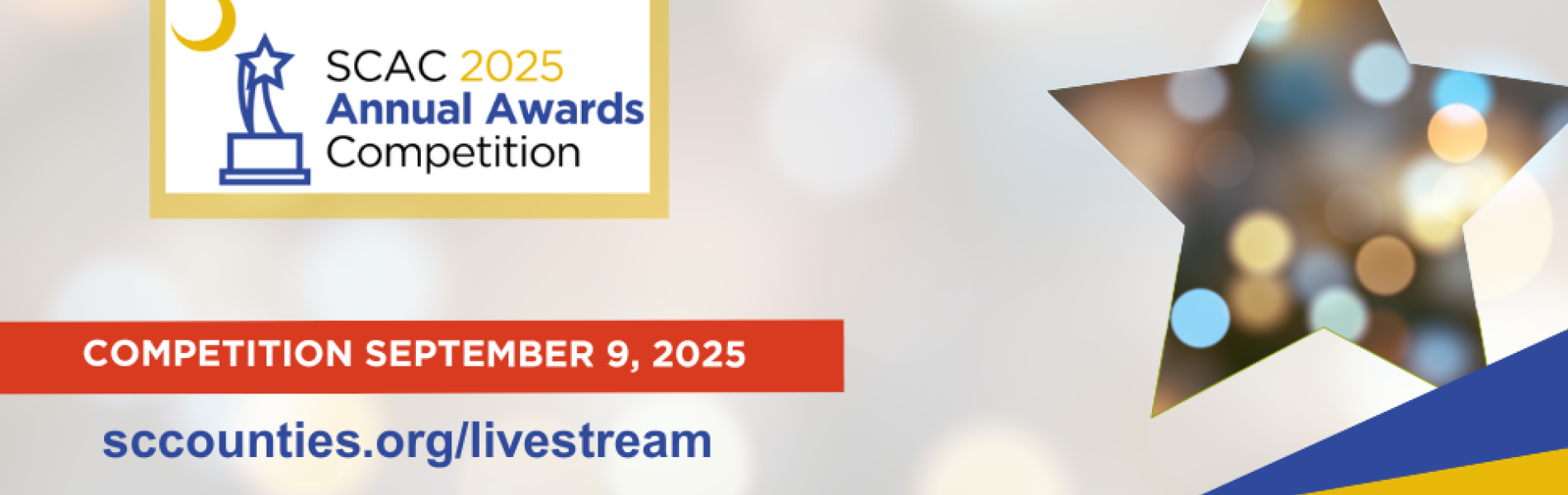 Award program logo on a blurred background with a start to the right