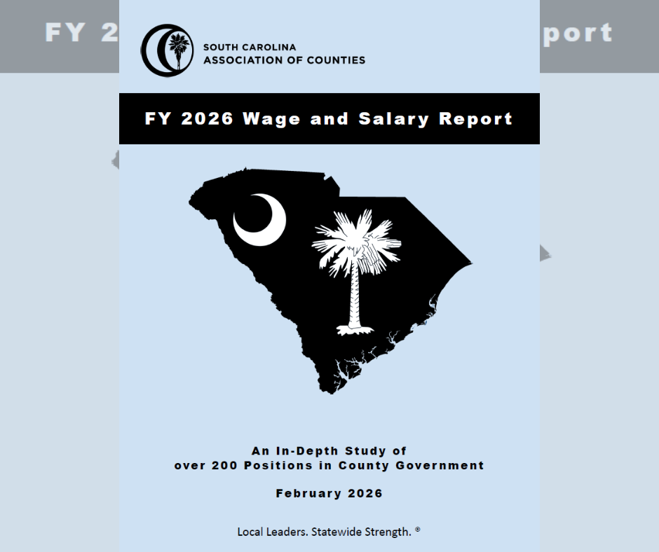 Fiscal year 2026 wage and salary report published by the South Carolina Association of Counties February 2026
