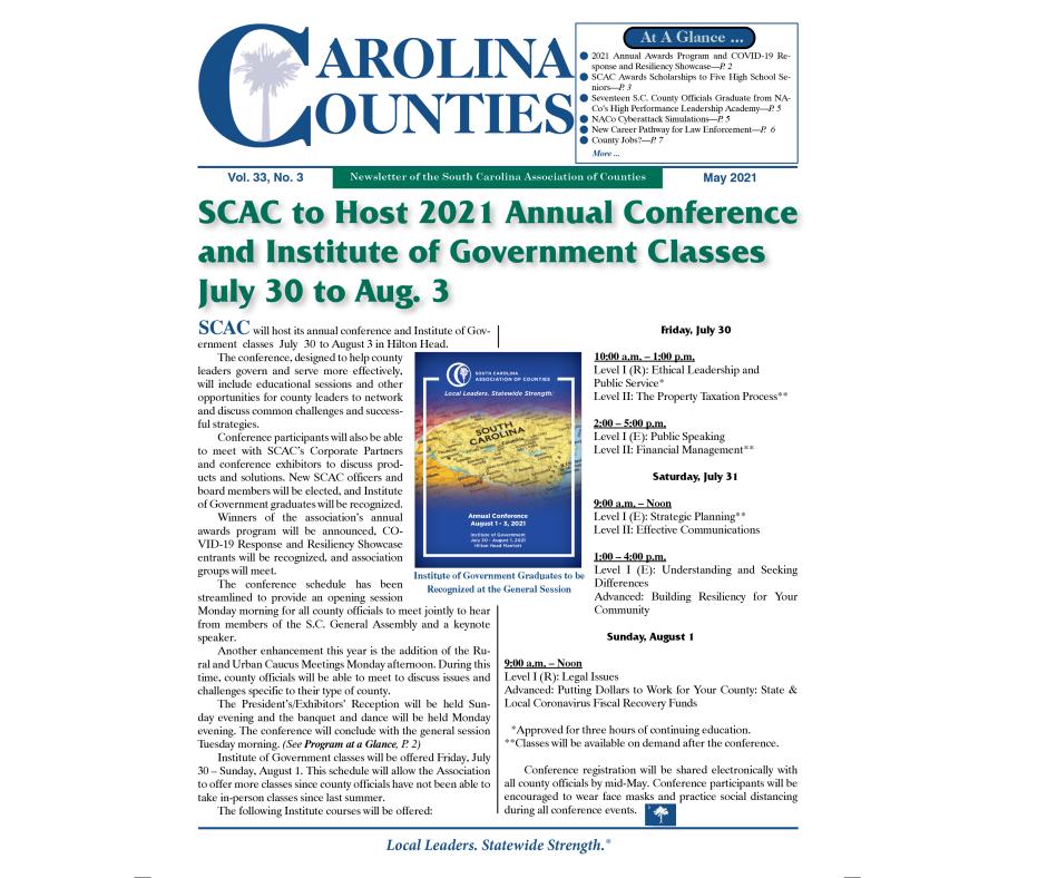 Carolina Counties Vol. 33 No. 3 (May 2021)