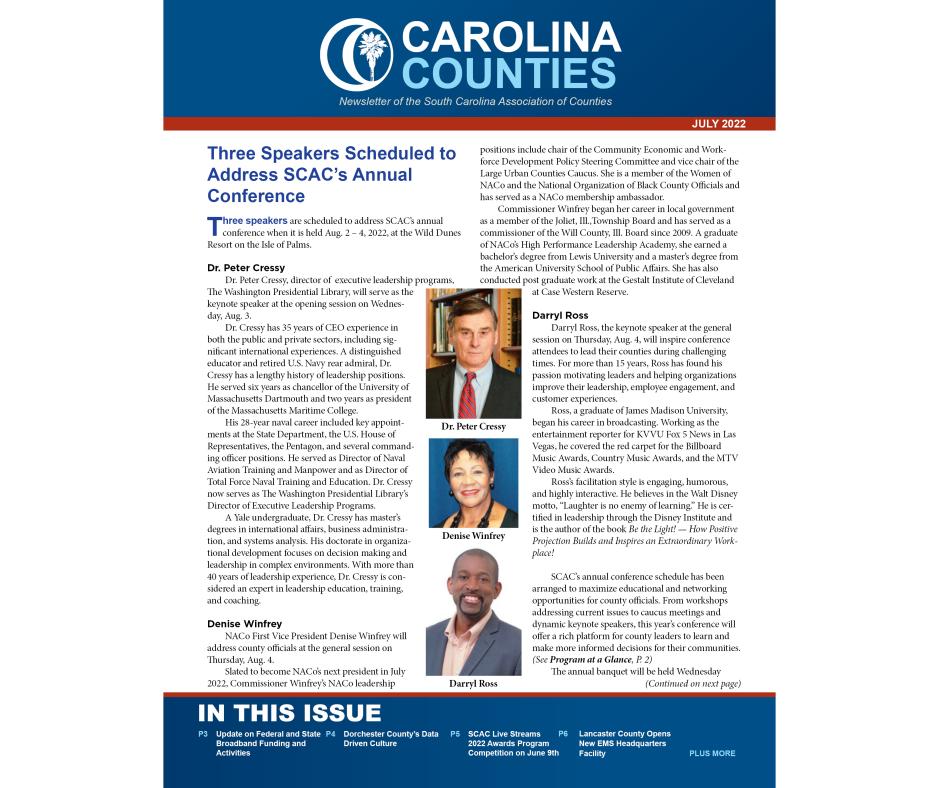 Carolina Counties (July 2022)