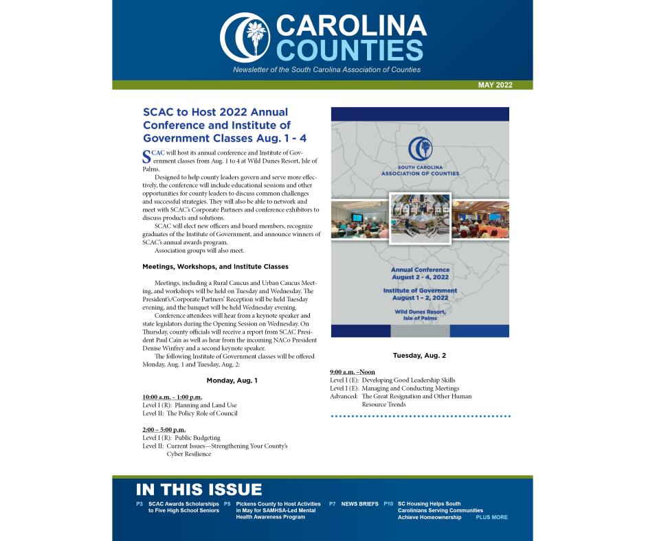 Carolina Counties (May 2022)