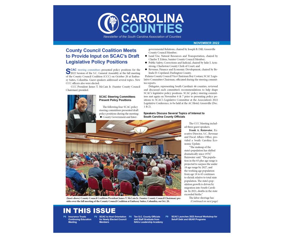 Carolina Counties (November 2022)