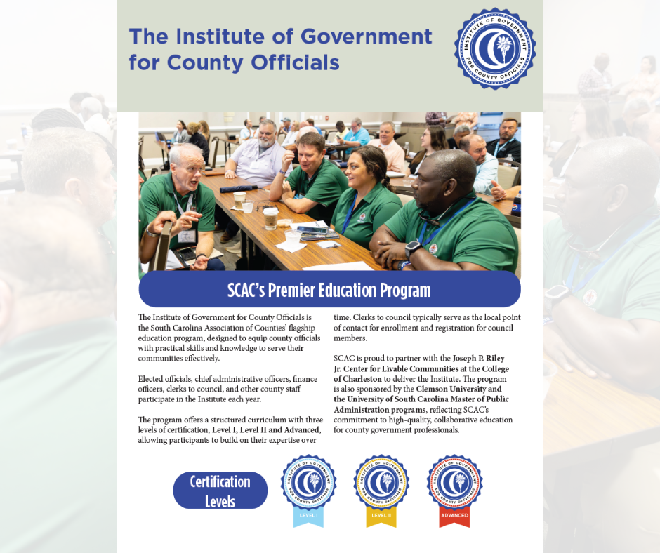 Institute of Government Course Catalog Cover