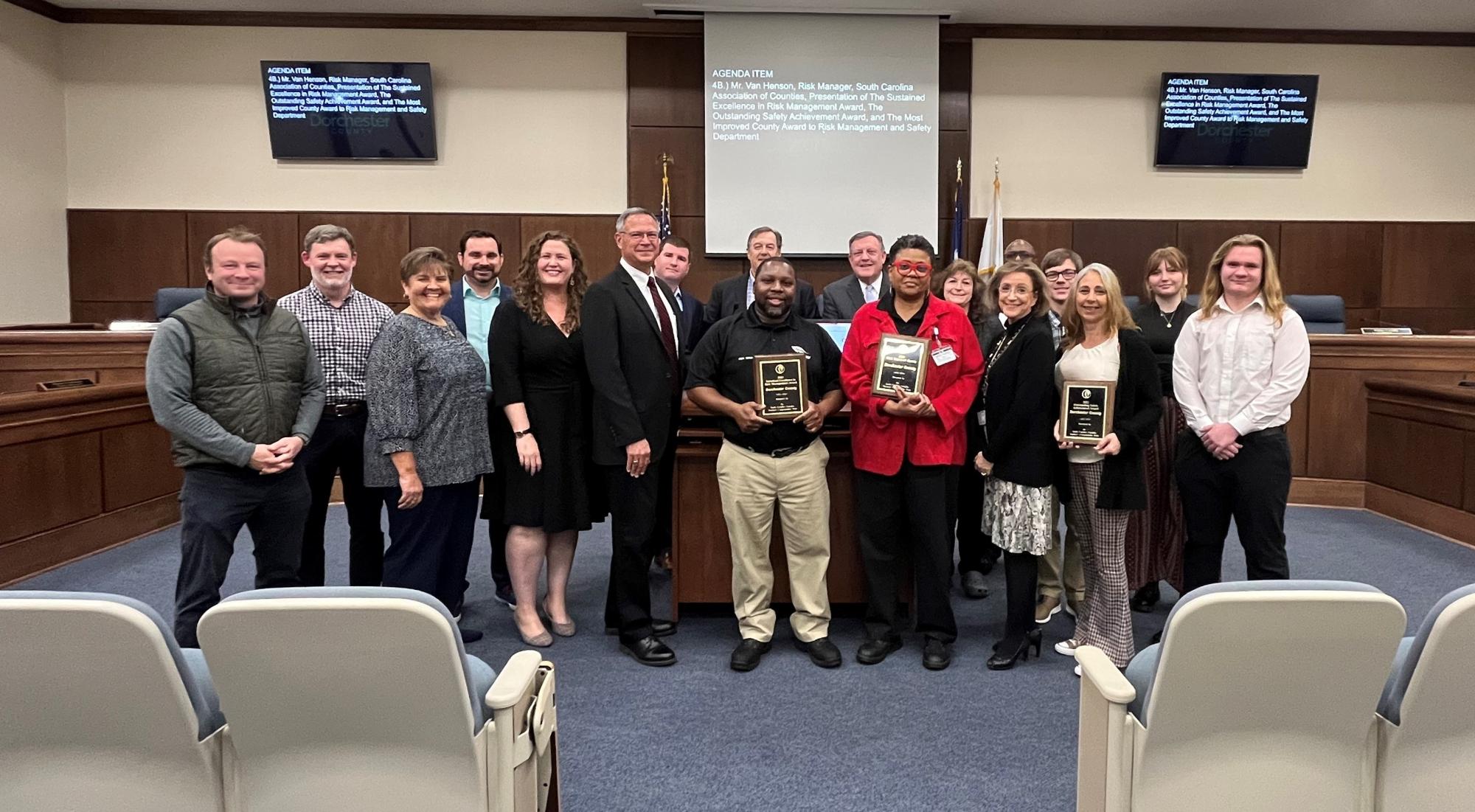 Dorchester County's Risk Management Efforts Recognized by SC Counties Insurance Trusts