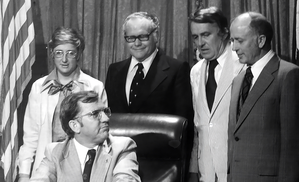 Governor James Edwards signs the Home Rule Act in 1975