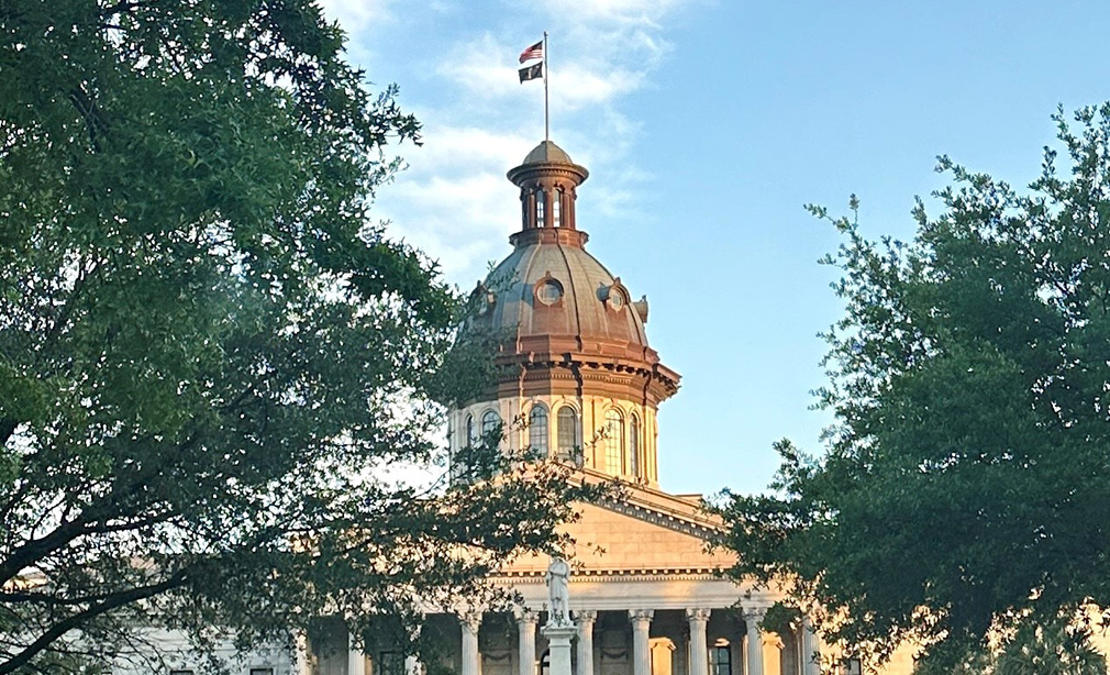South Carolina State House Dome as viewed from Main Street